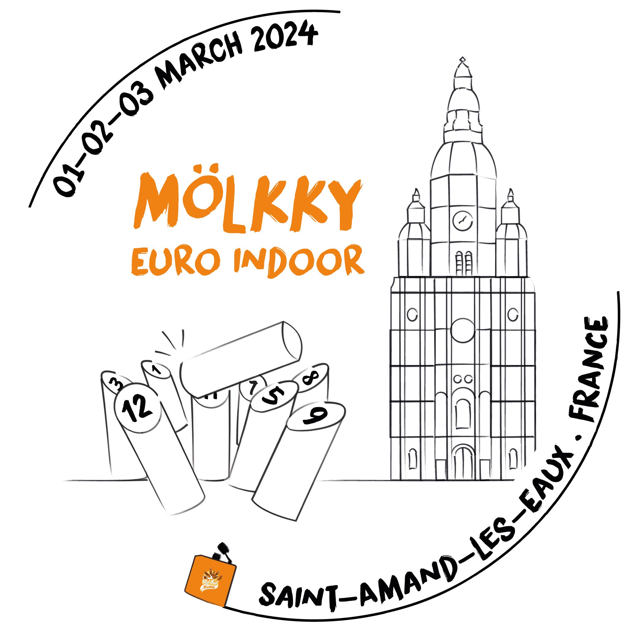 Affiche Euro Mölkky Indoor 2024