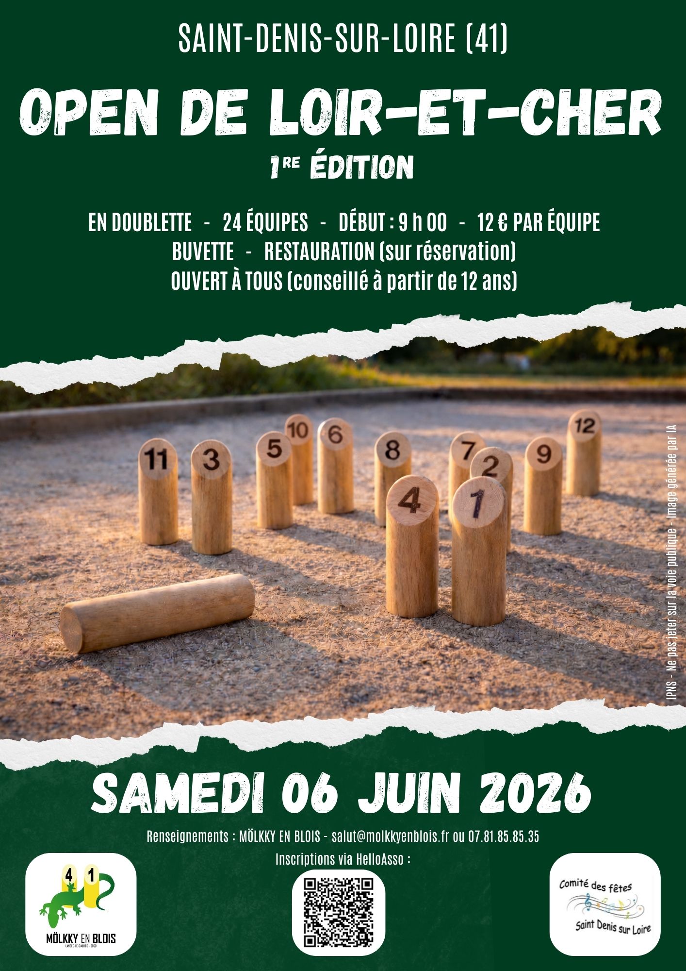 Affiche 1er Open de Loir-et-Cher